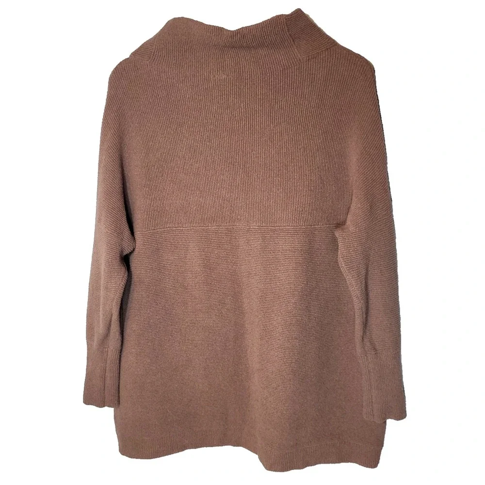 Free People Nutmeg Ottoman Slouchy Tunic Mock Cowl Neck Sweater Textured Size XS